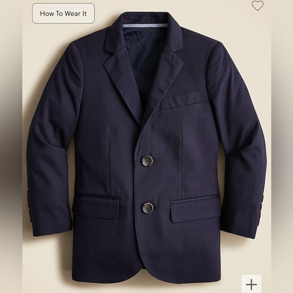 J. Crew Kids Navy Suit - Blazer And Pants
